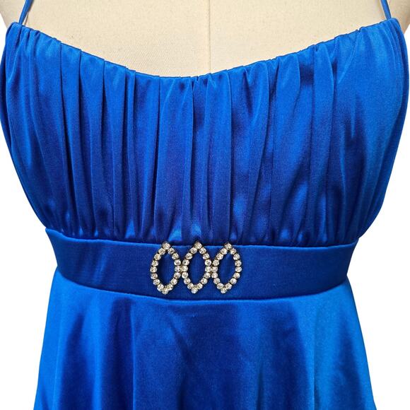 Taboo Vintage 90s Y2K Fairy Rhinestone Babydoll Tiered Going Out Mini Dress L - Picture 6 of 11